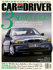 CAR & DRIVER 1998 APR - CUNNINGHAM, RENNTech, REYNARD